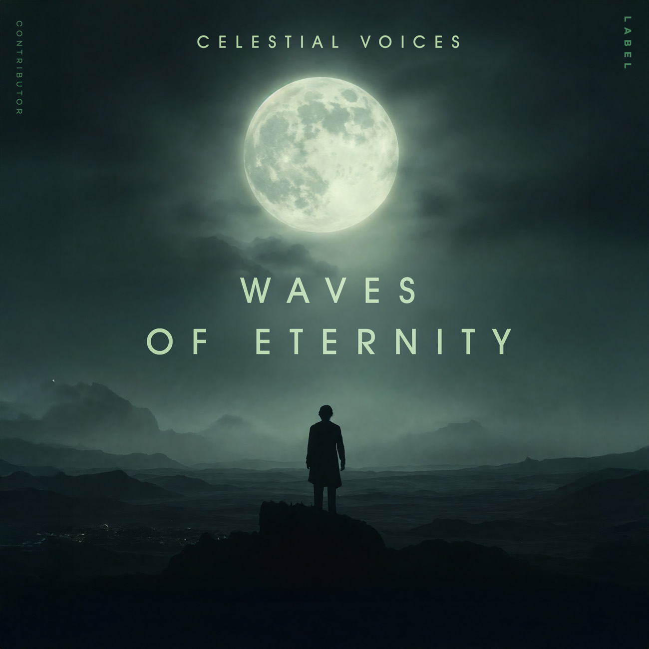2D view of Premade Electronica & Ambient Album Cover - Outer Space #11730 | AlbumArtZone*