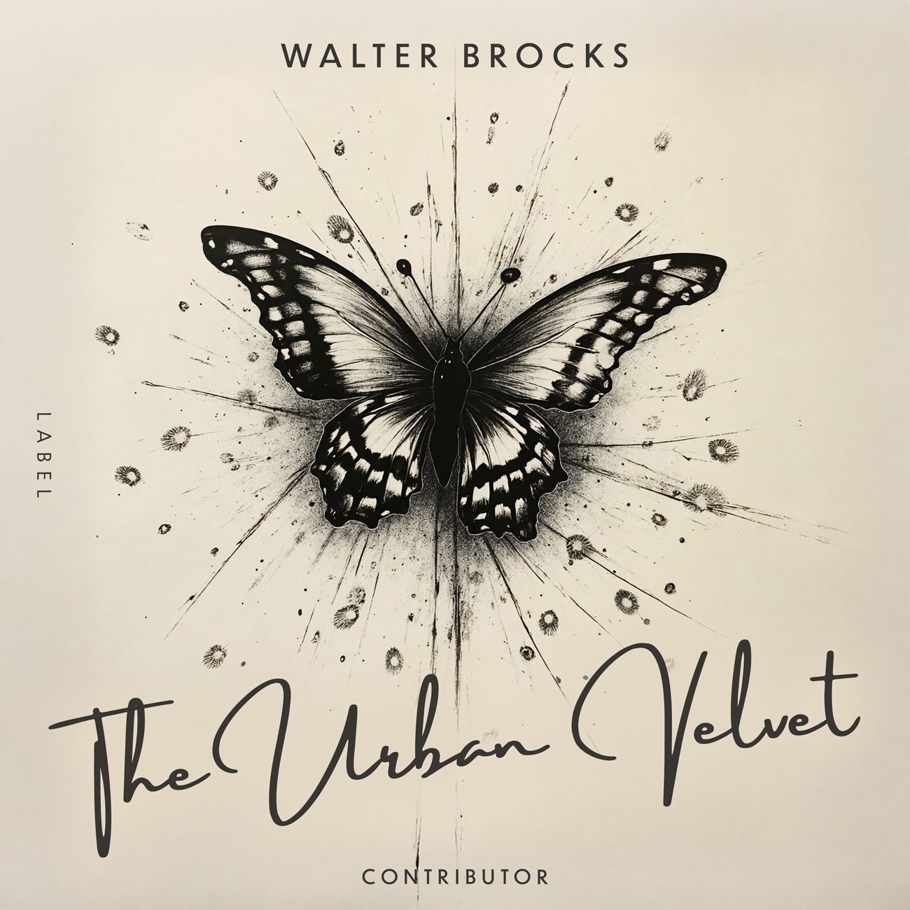 2D view of Premade Indie & Folk Music Album Cover - Pearl Bush #11816 | AlbumArtZone*