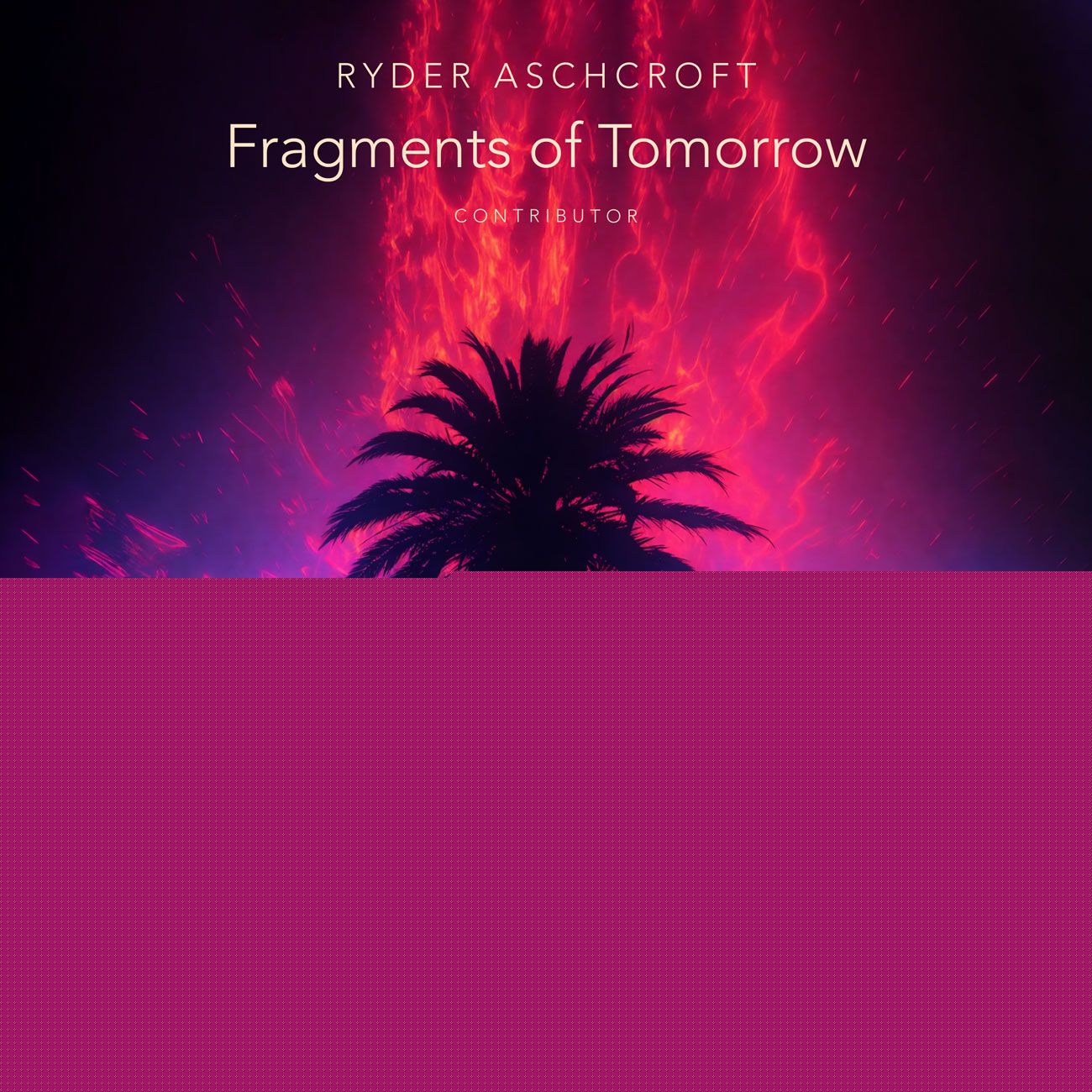 2D view of Premade Electronica & Ambient Album Cover - Cerise #11919 | AlbumArtZone*