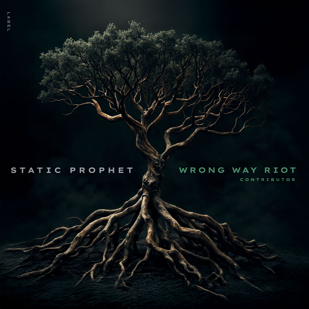 2D view of Premade Electronica & Ambient Album Cover - Bunker #12031 | AlbumArtZone*
