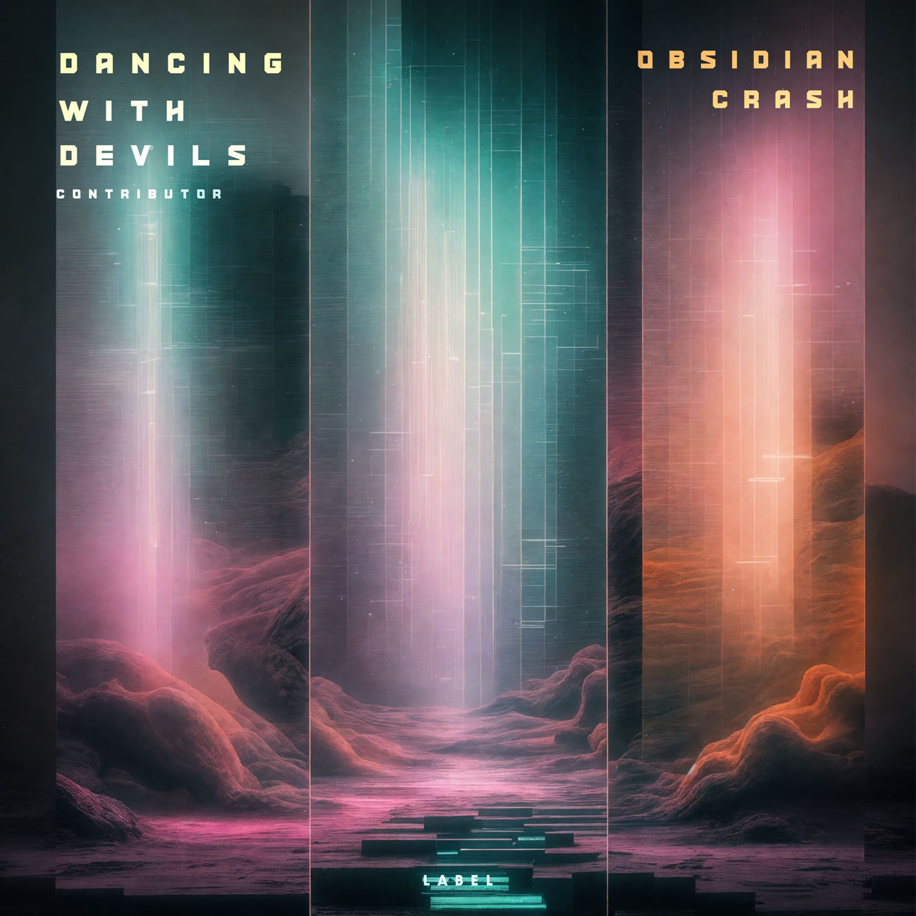 2D view of Premade Electronica & Ambient Album Cover - Outer Space #12083 | AlbumArtZone*