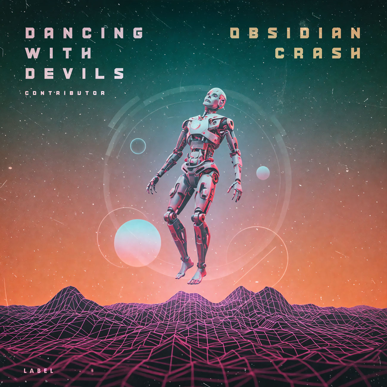 2D view of Premade Electronica & Ambient Album Cover - Outer Space #12086 | AlbumArtZone*