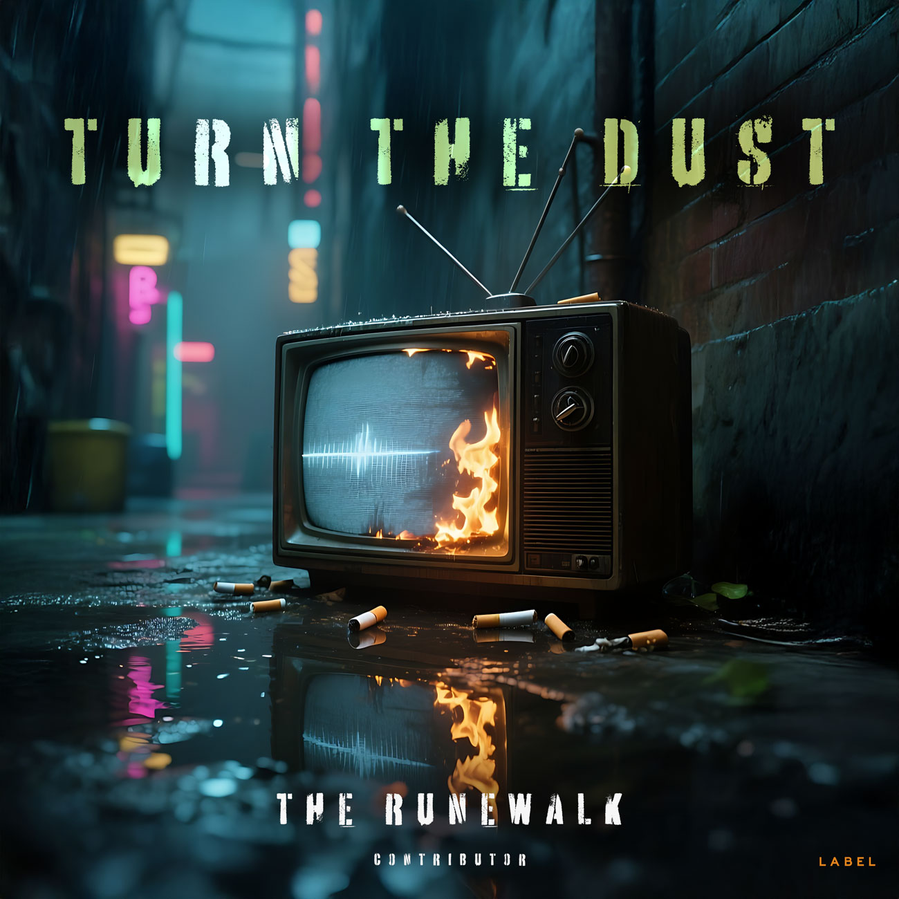 2D view of Premade Rock,Punk & Alternative Album Cover - Bunker #12148 | AlbumArtZone*
