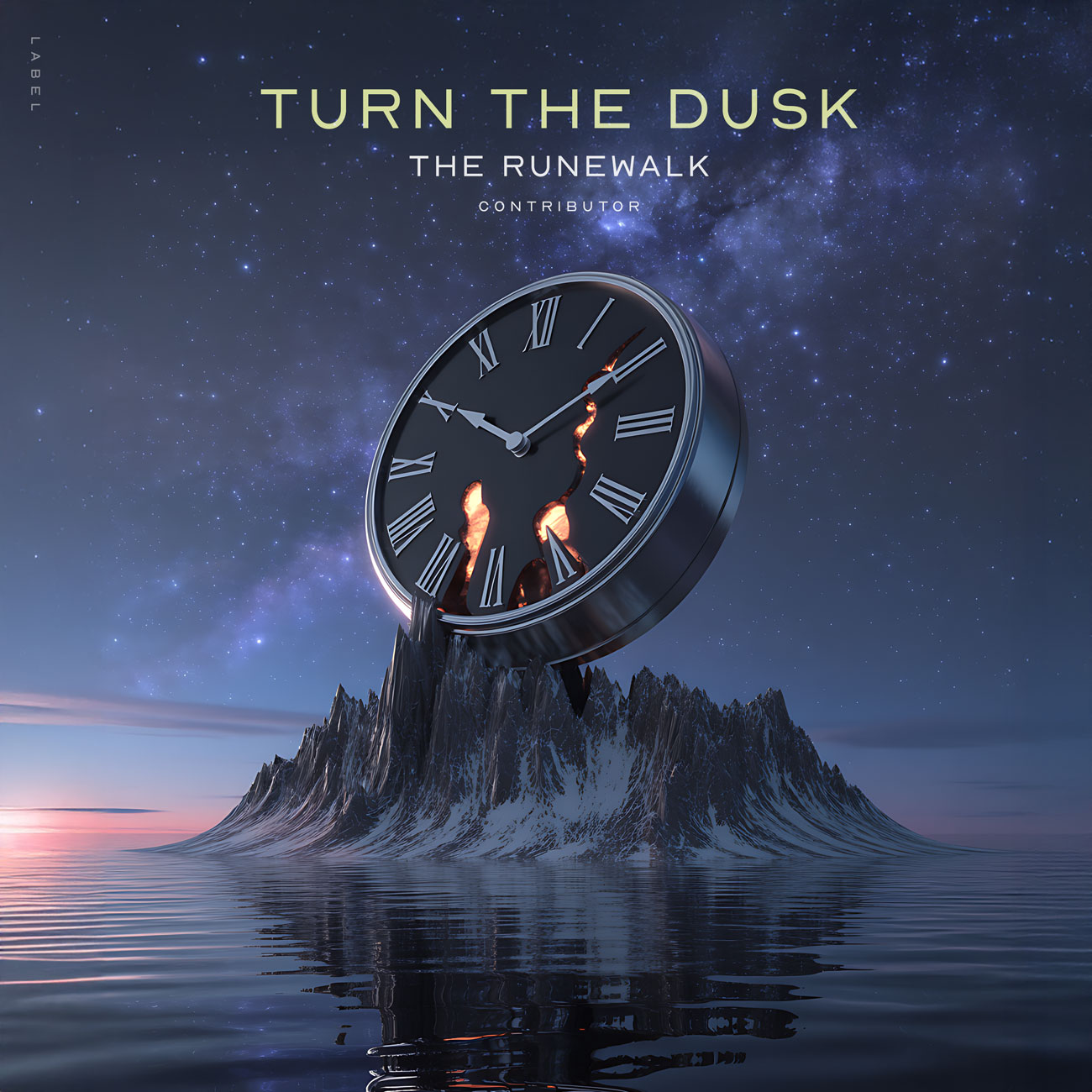 2D view of Premade Contemporary Music Album Cover - Oxford Blue #12198 | AlbumArtZone*