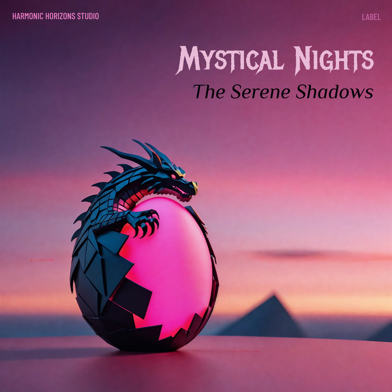 2D view of Premade Electronica & Ambient Album Cover - Cannon Pink #16227 | AlbumArtZone*