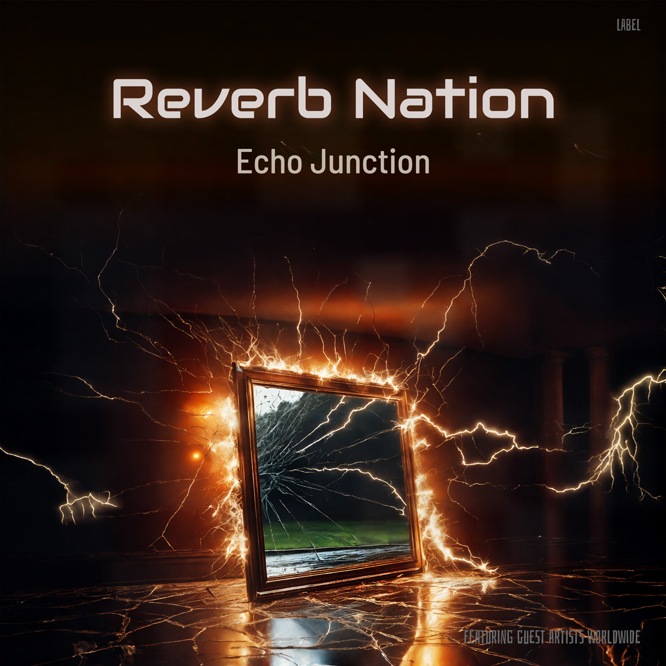 2D view of Premade Electronica & Ambient Album Cover - Night Rider #16234 | AlbumArtZone*