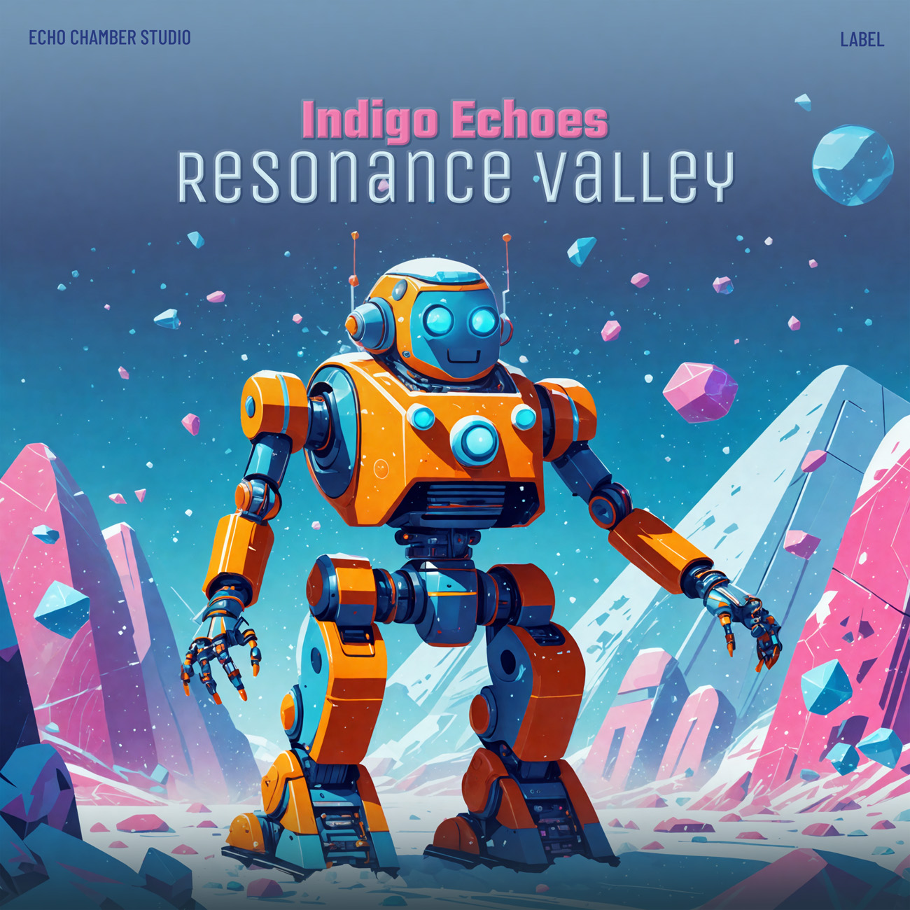 2D view of Premade Electronica & Ambient Album Cover - Wedgewood #16270 | AlbumArtZone*
