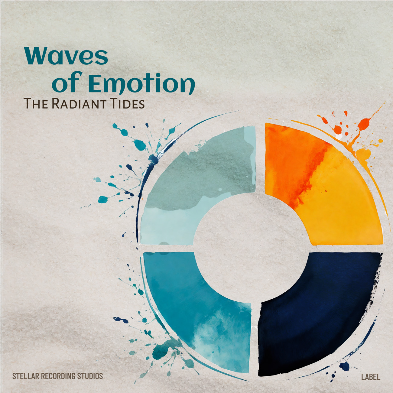 2D view of Premade Contemporary Music Book Cover - Celeste #16306 | AlbumArtZone*