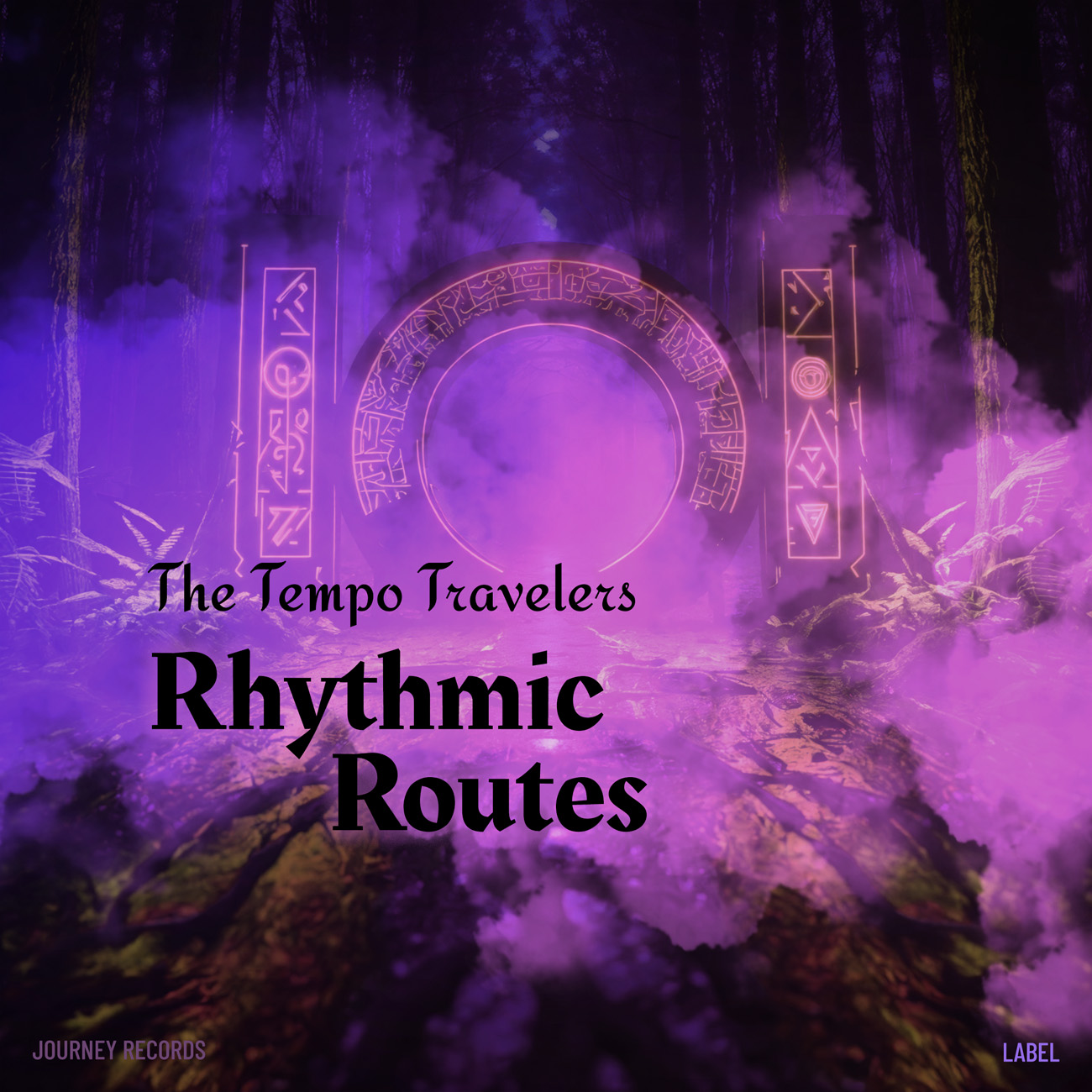 2D view of Premade Electronica & Ambient Album Cover - Amethyst #16404 | AlbumArtZone*