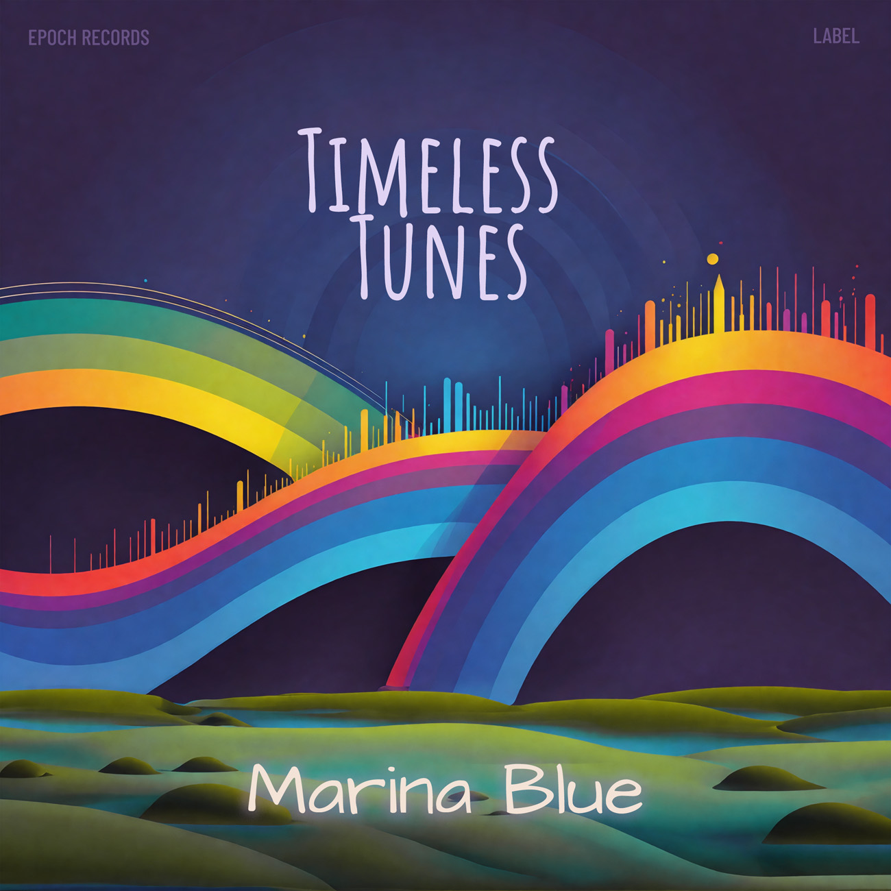 2D view of Premade Contemporary Music Album Cover - Bright Gray #16414 | AlbumArtZone*
