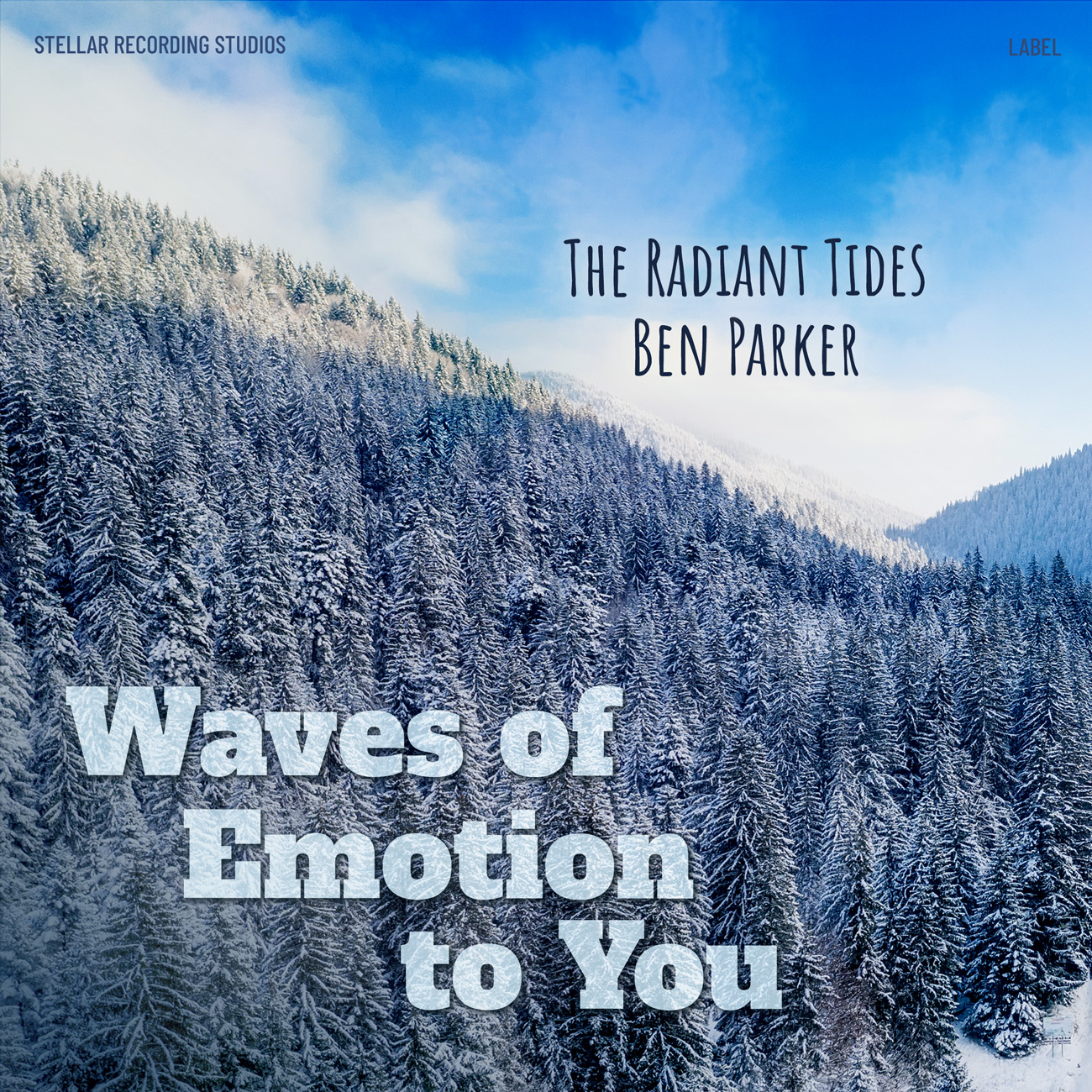 2D view of Premade Christmas Music Album Cover - Blue Bayoux #16561 | AlbumArtZone*