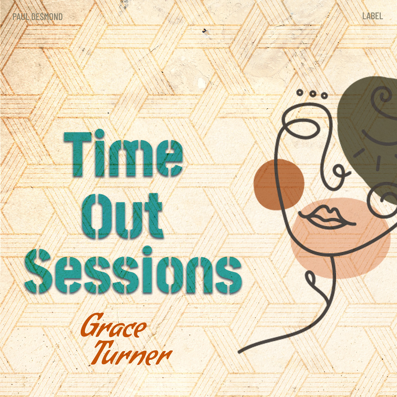 2D view of Premade Contemporary Music Album Cover - Citrine White #16569 | AlbumArtZone*