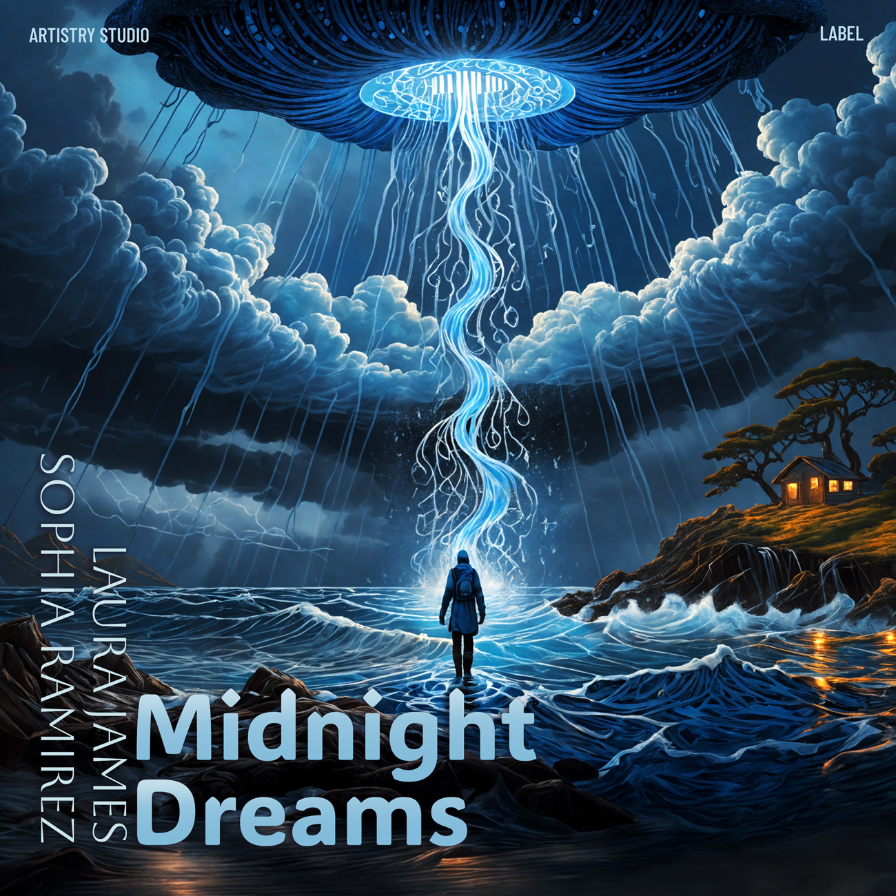 2D view of Premade Electronica & Ambient Book Cover - Big Stone #16584 | AlbumArtZone*