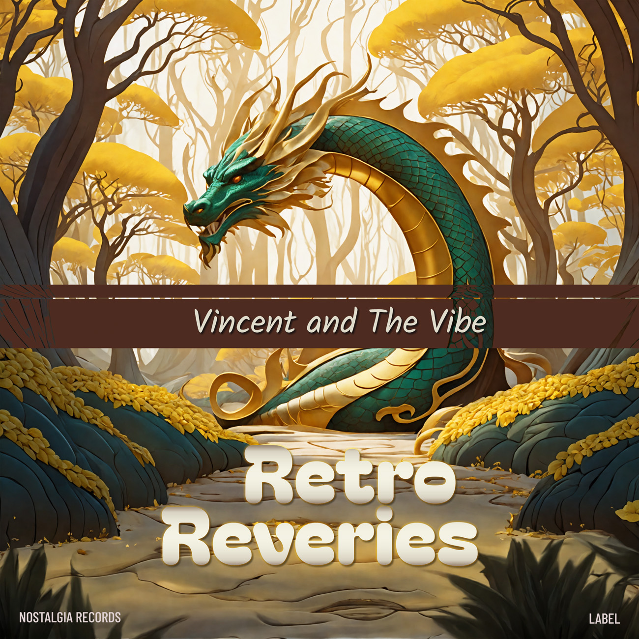 2D view of Premade New Age Album Cover - Driftwood #16598 | AlbumArtZone*