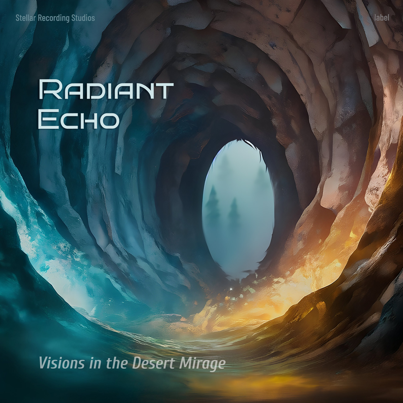 2D view of Premade Electronica & Ambient Album Cover - Outer Space #16657 | AlbumArtZone*