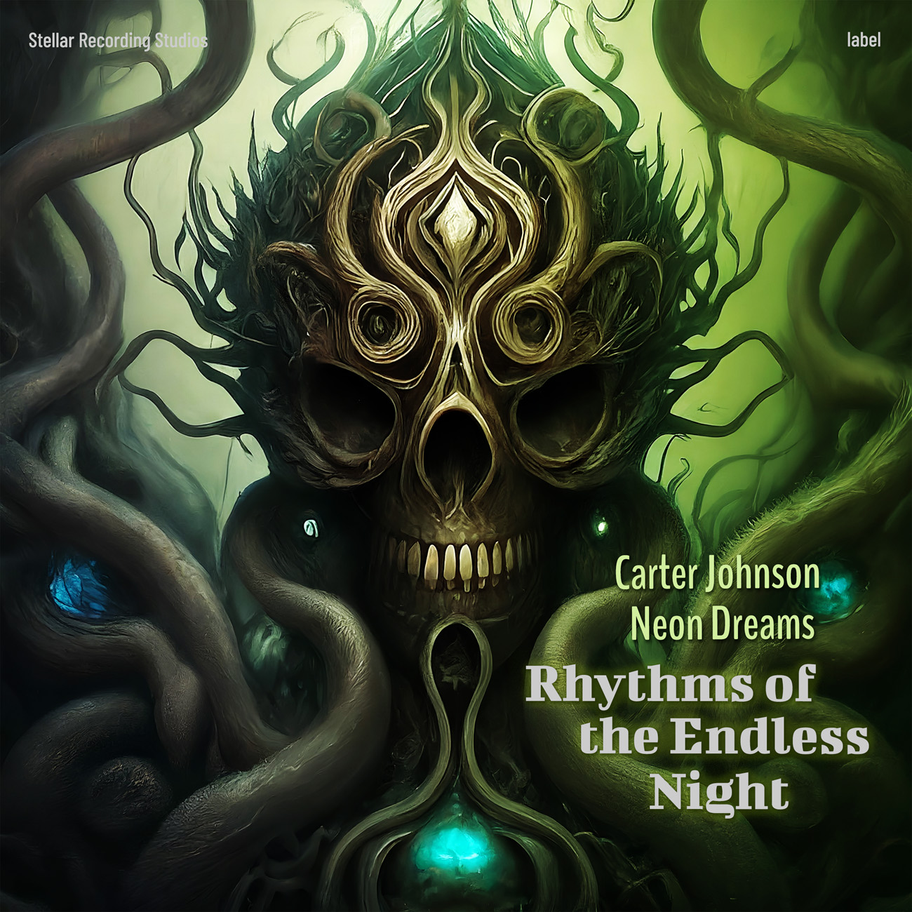 2D view of Premade Electronica & Ambient Album Cover - Green Kelp #16673 | AlbumArtZone*