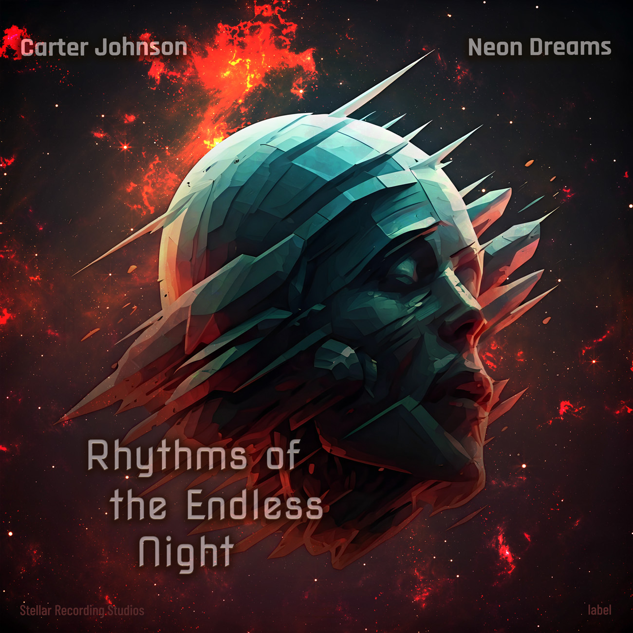 2D view of Premade Electronica & Ambient Album Cover - Cocoa Brown #16678 | AlbumArtZone*