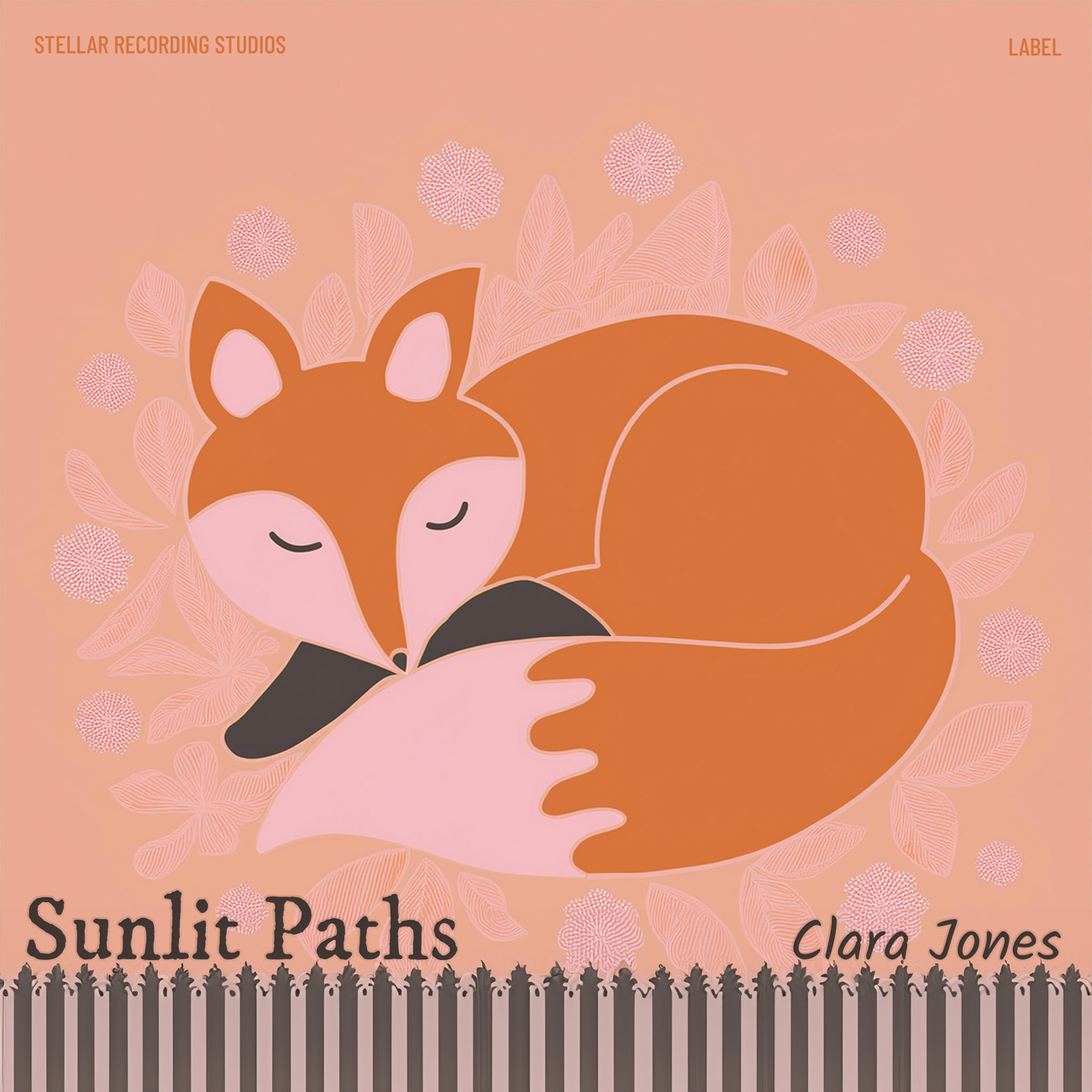 2D view of Premade Indie & Folk Music Album Cover - Tonys Pink #16754 | AlbumArtZone*