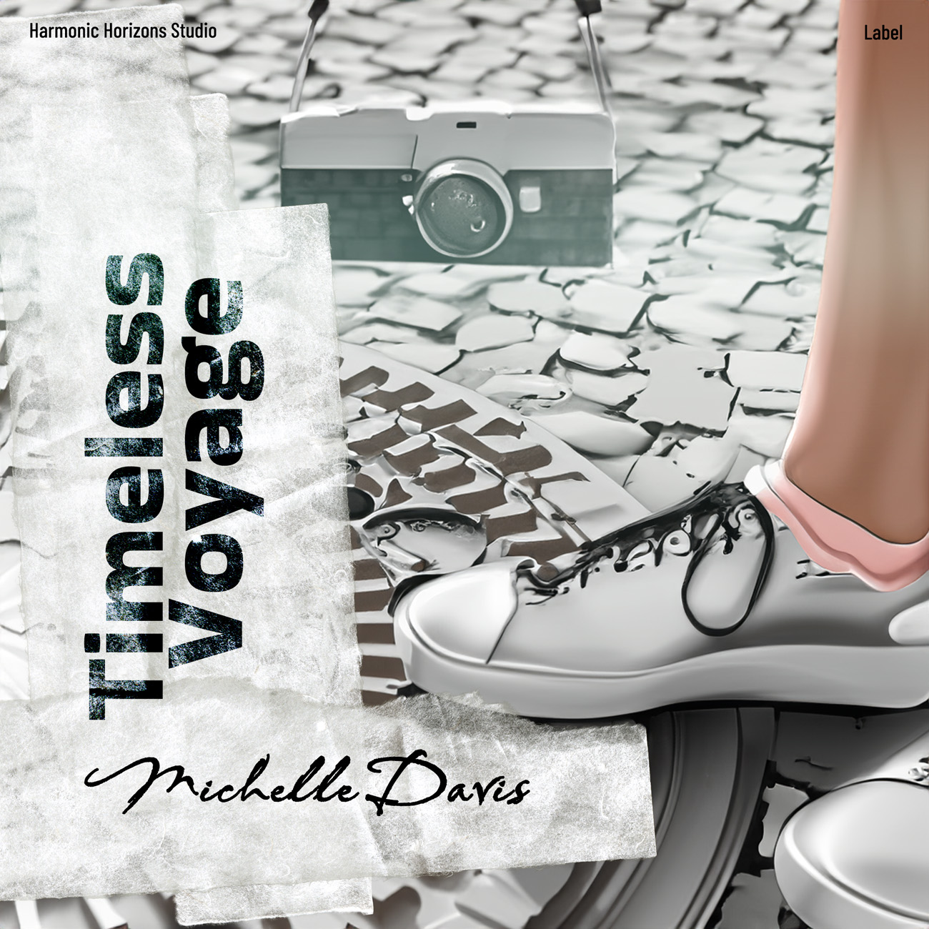 2D view of Premade Pop Book Cover - Quill Gray #16780 | AlbumArtZone*