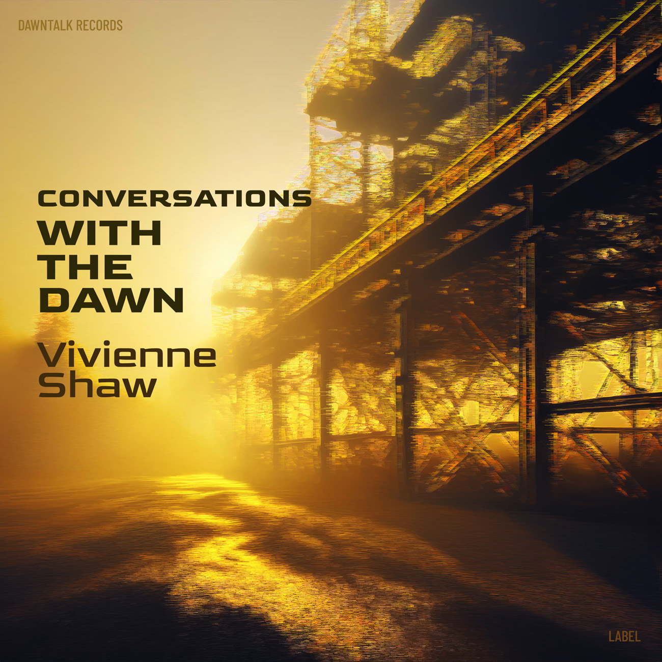 2D view of Premade Electronica & Ambient Album Cover - Old Gold #16889 | AlbumArtZone*