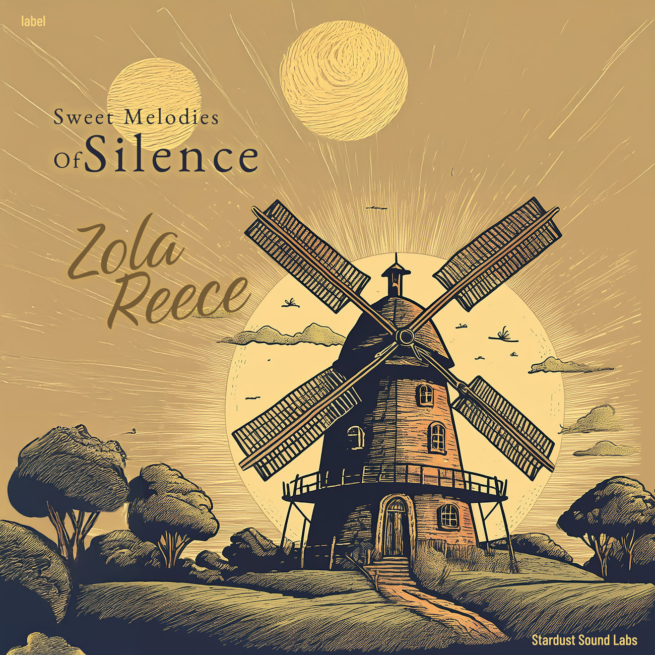 2D view of Premade Indie & Folk Music Album Cover - Twine #16914 | AlbumArtZone*