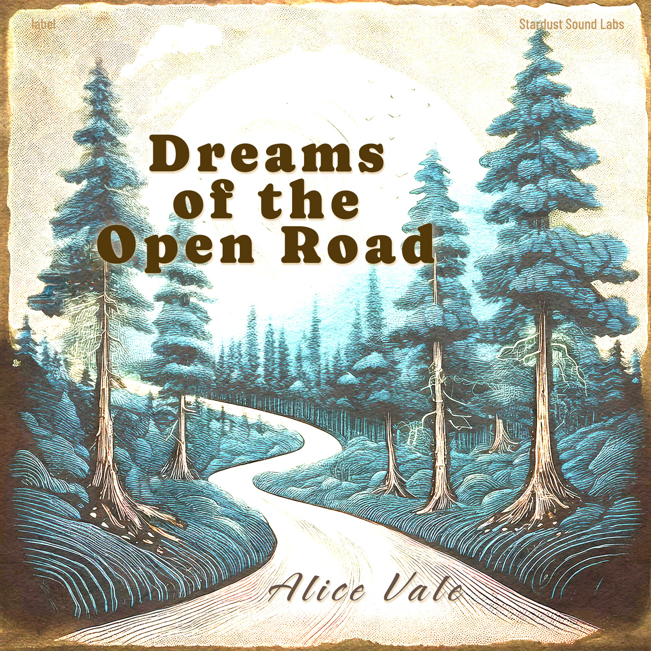 2D view of Premade Indie & Folk Music Album Cover - Gray Asparagus #16922 | AlbumArtZone*