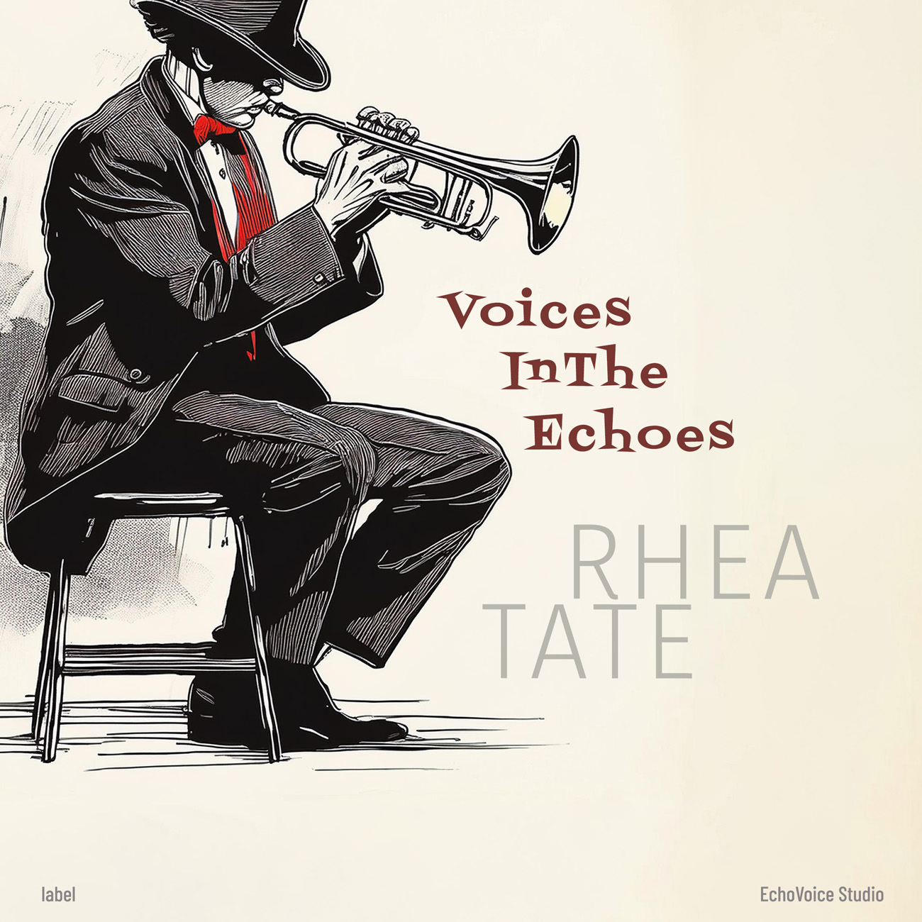 2D view of Premade Traditional Jazz & Blues Album Cover - Cod Gray #16928 | AlbumArtZone*