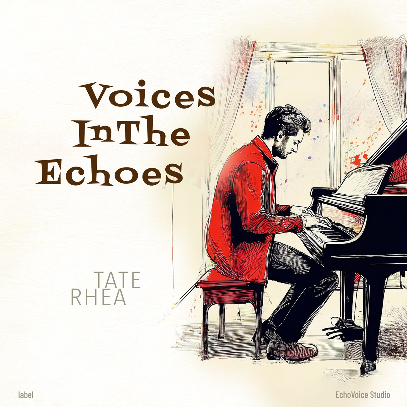 2D view of Premade Indie & Folk Music Book Cover - Cocoa Brown #16930 | AlbumArtZone*