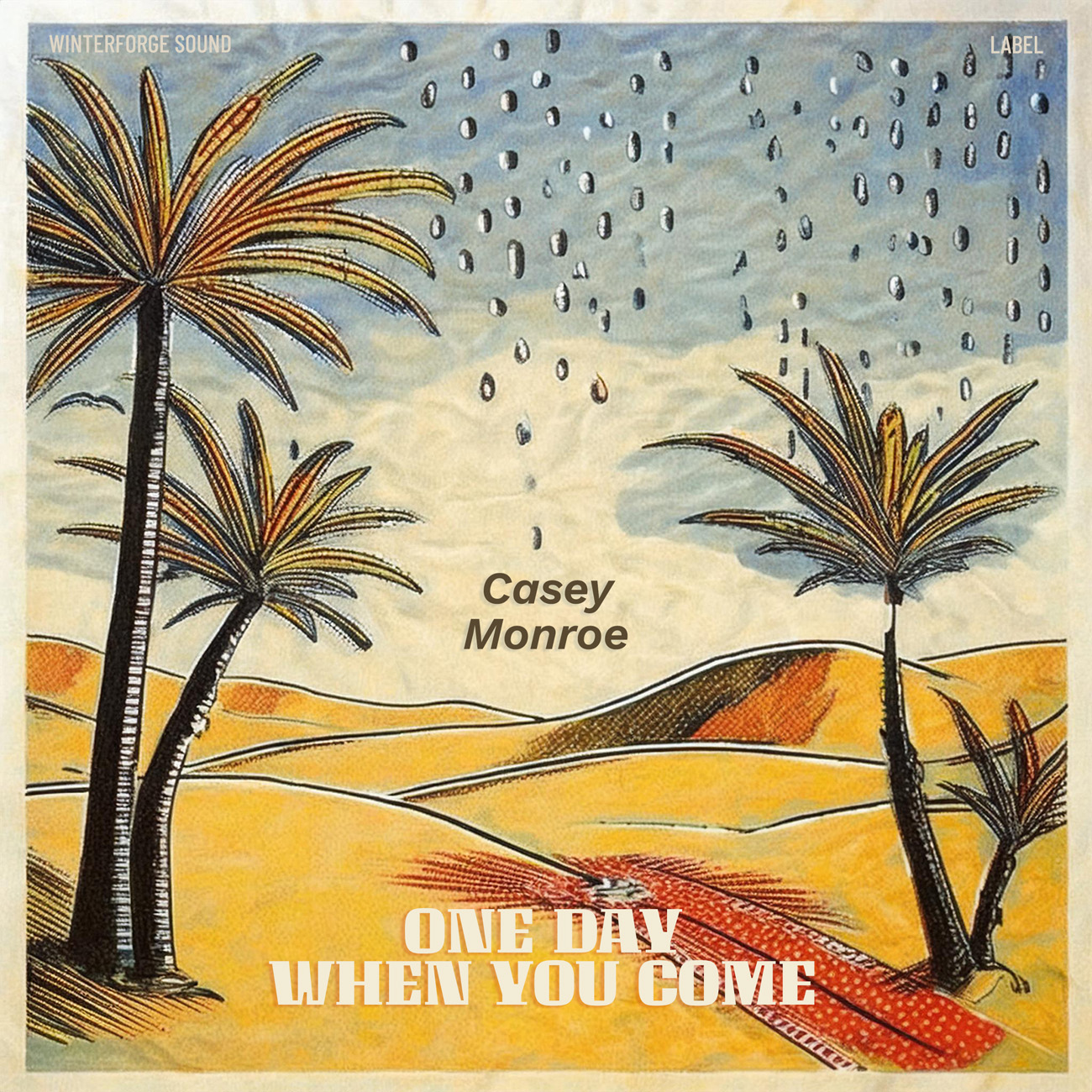 2D view of Premade Rock,Punk & Alternative Album Cover - Foggy Gray #17044 | AlbumArtZone*