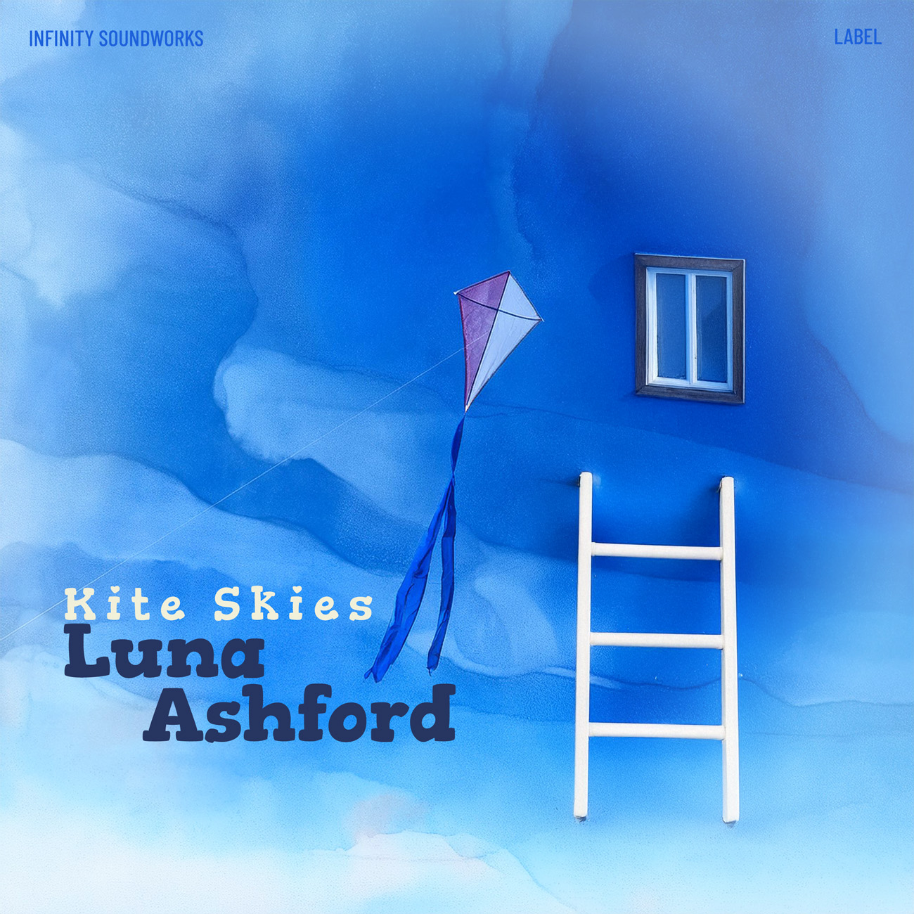 2D view of Premade Indie & Folk Music Album Cover - Royal Blue #17148 | AlbumArtZone*