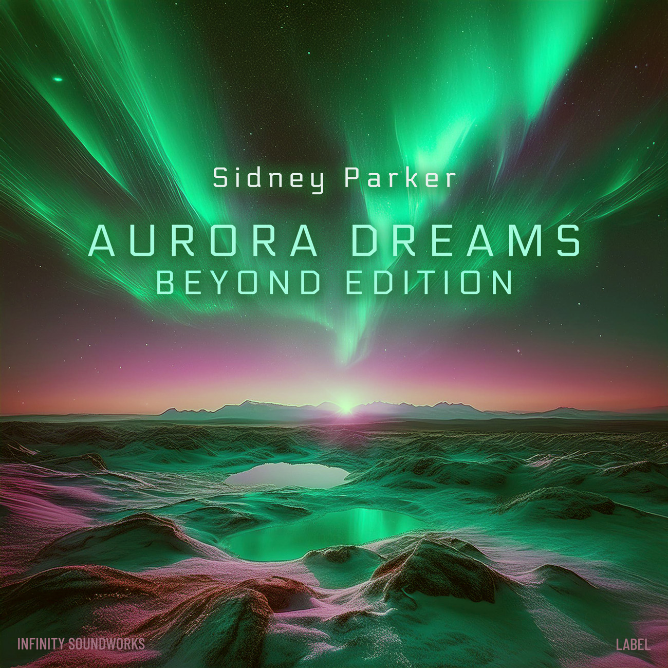 2D view of Premade Contemporary Music Album Cover - Lunar Green #17171 | AlbumArtZone*