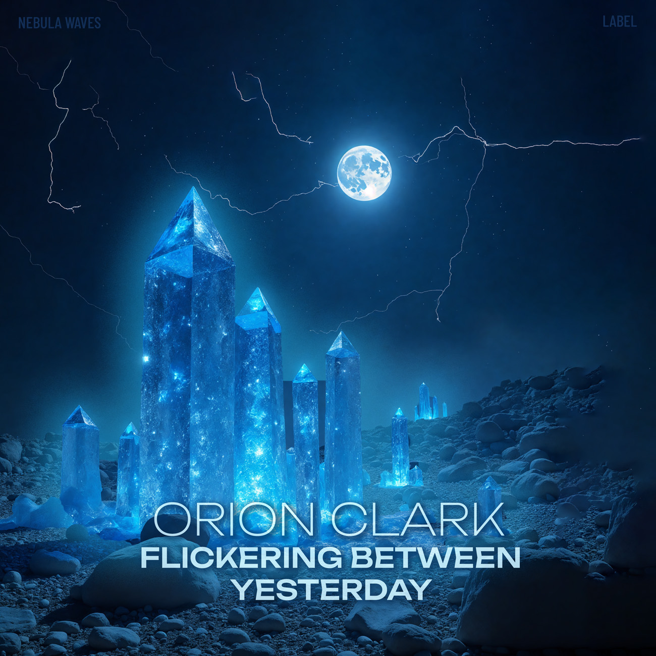 2D view of Premade Electronica & Ambient Album Cover - Downriver #17220 | AlbumArtZone*