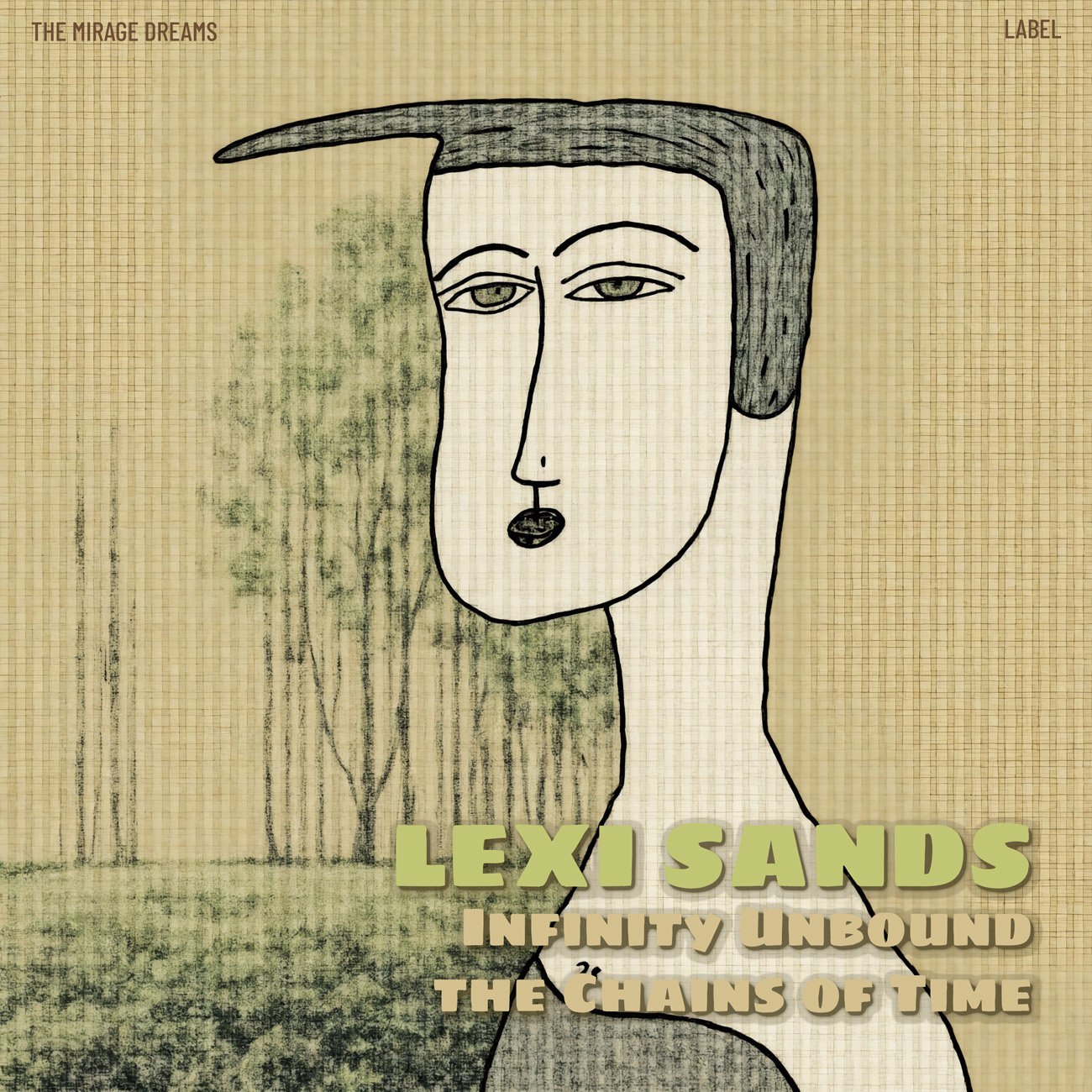 2D view of Premade Indie & Folk Music Album Cover - Indian Khaki #17282 | AlbumArtZone*