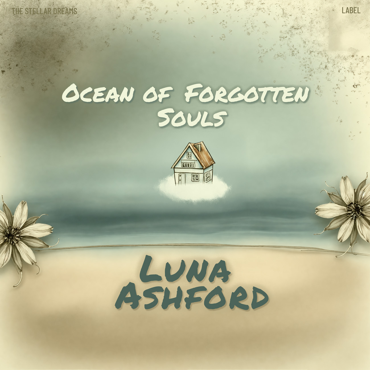 2D view of Premade Indie & Folk Music Album Cover - Taupe Gray #17316 | AlbumArtZone*