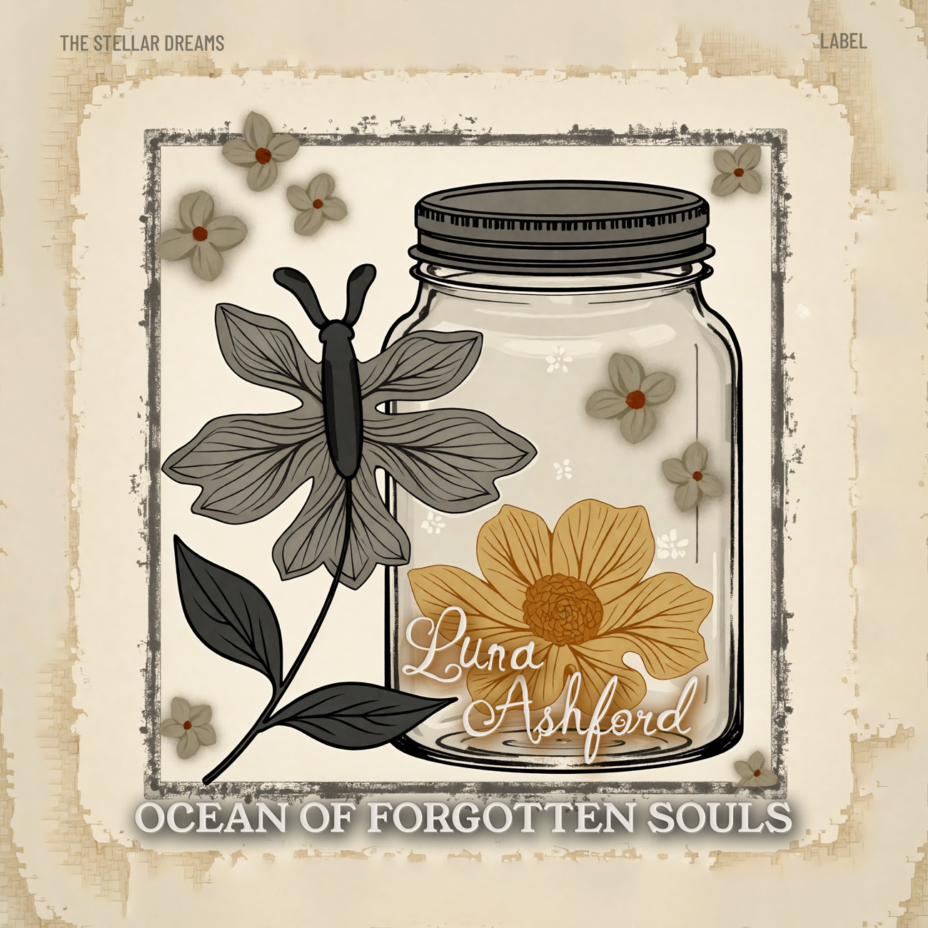 2D view of Premade Country & Acoustic Album Cover - Bone #17327 | AlbumArtZone*