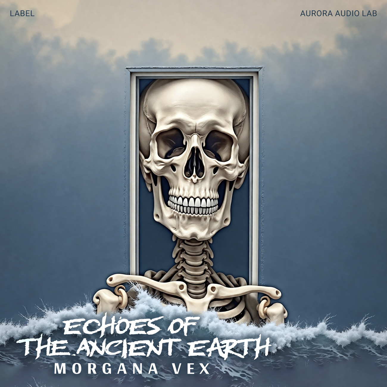 2D view of Premade Electronica & Ambient Album Cover - Shuttle Gray #17493 | AlbumArtZone*