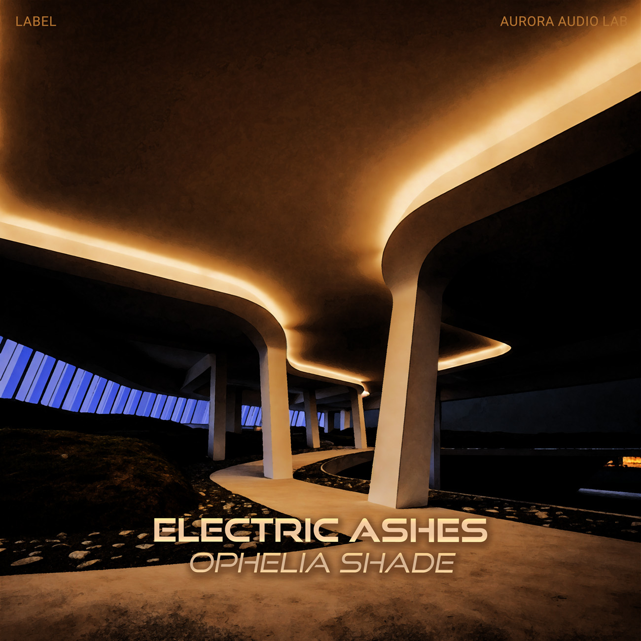 2D view of Premade Electronica & Ambient Album Cover - Coffee Bean #17556 | AlbumArtZone*