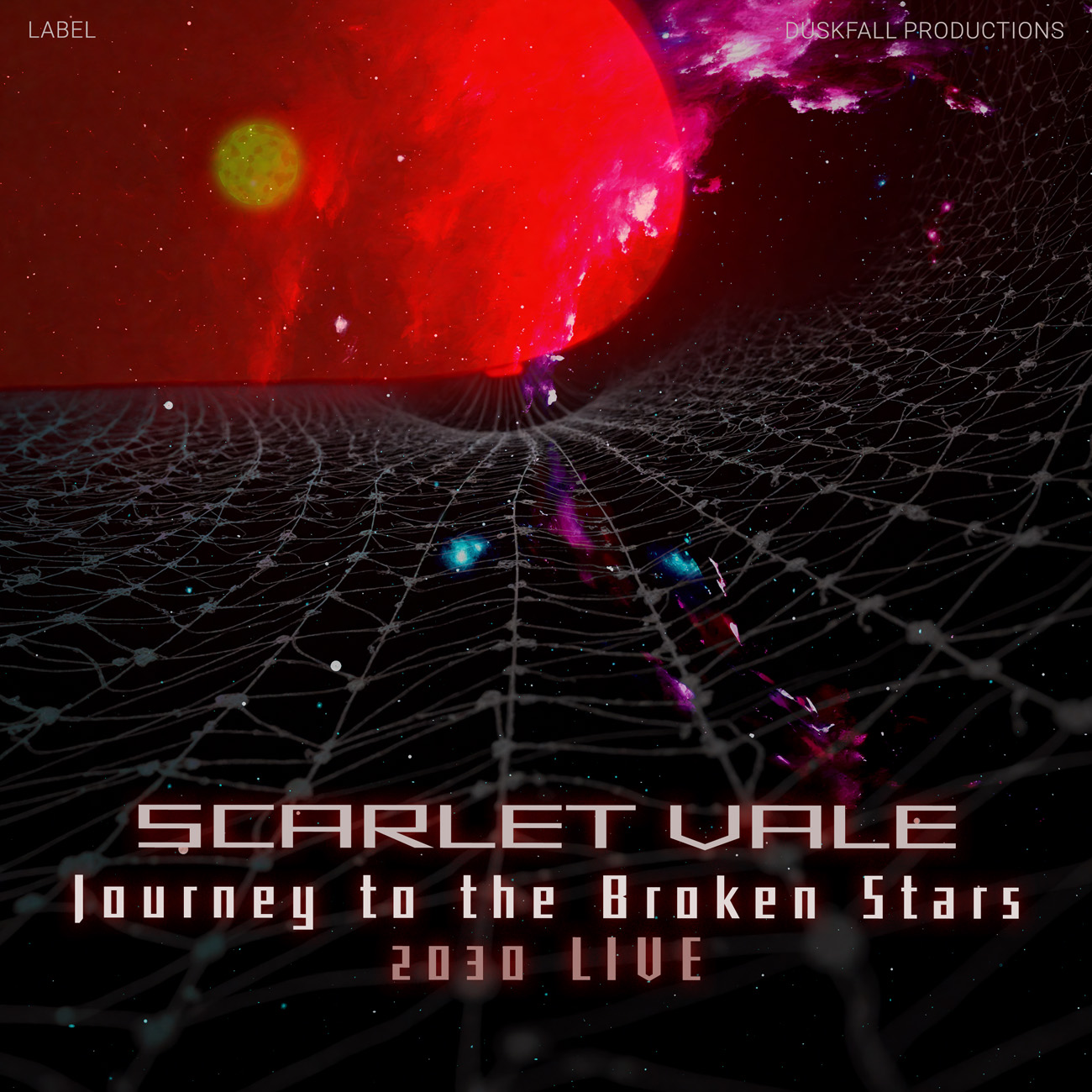 2D view of Premade Electronica & Ambient Book Cover - Persian Red #17605 | AlbumArtZone*
