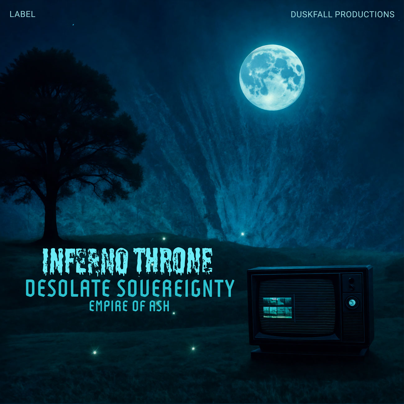 2D view of Premade Electronica & Ambient Album Cover - Black Pearl #17670 | AlbumArtZone*