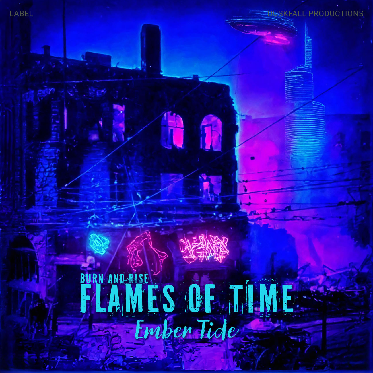 2D view of Premade Electronica & Ambient Album Cover - Persian Blue #17688 | AlbumArtZone*