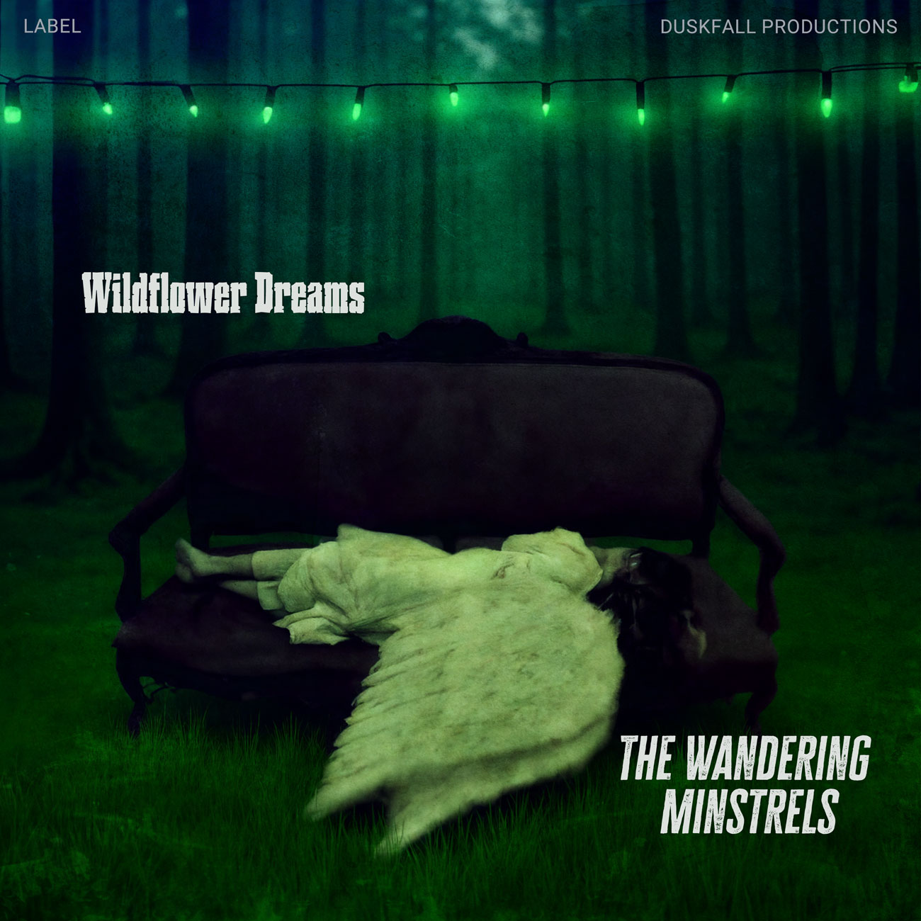 2D view of Premade Indie & Folk Music Album Cover - Palm Green #17836 | AlbumArtZone*