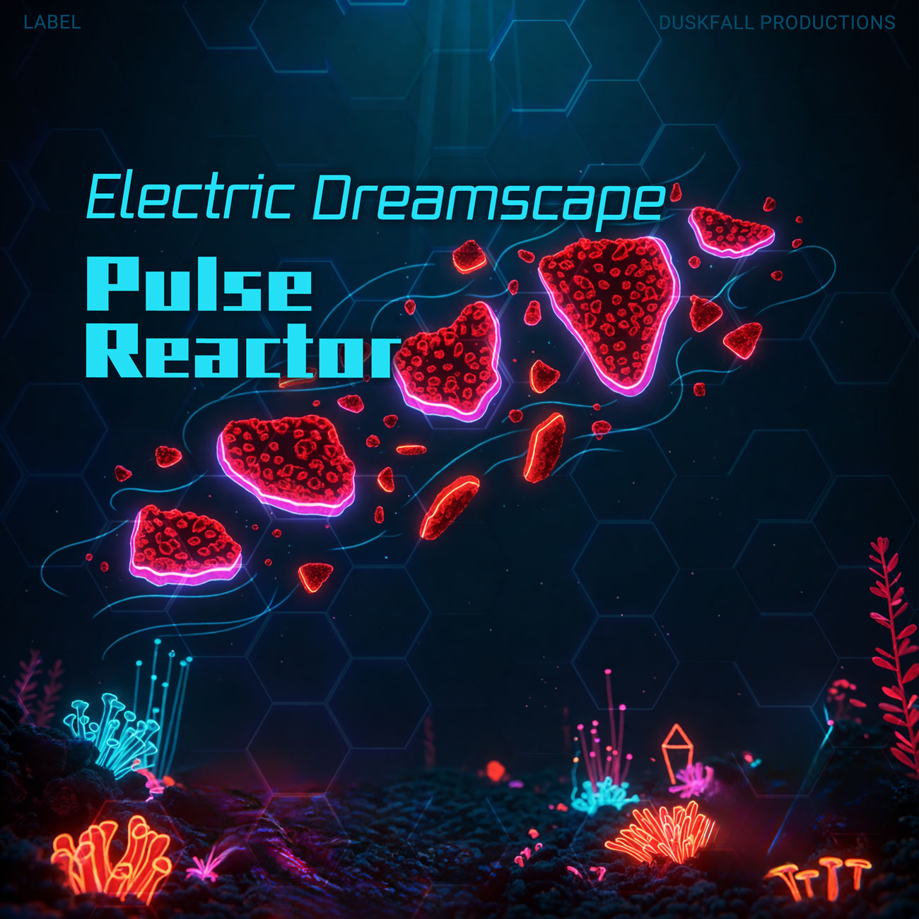 2D view of Premade Electronica & Ambient Album Cover - Ebony #17854 | AlbumArtZone*