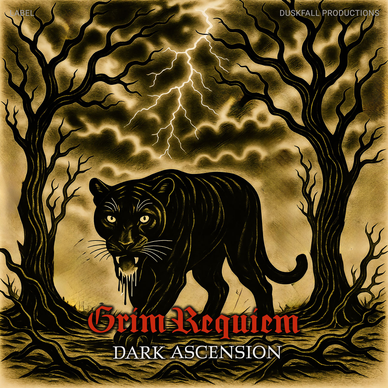 2D view of Premade Heavy Metal & Gothic Metal Album Cover - Twine #17968 | AlbumArtZone*