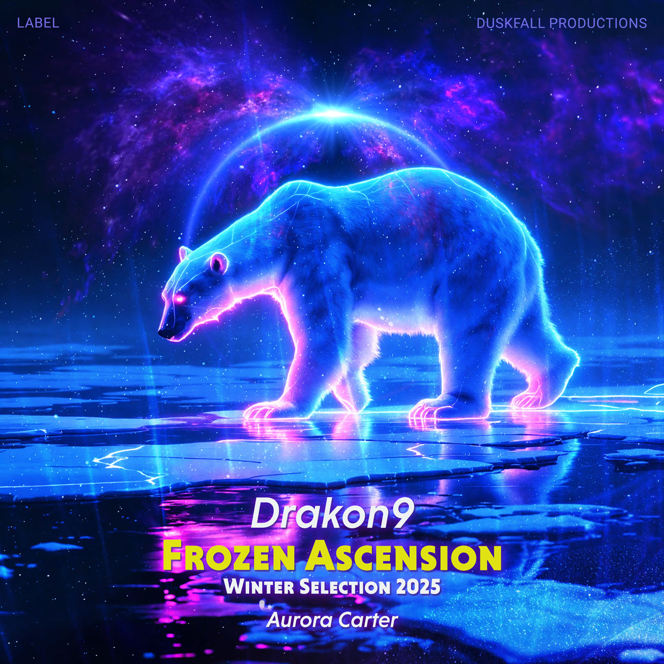 2D view of Premade Dance & House Album Cover - Persian Blue #18160 | AlbumArtZone*
