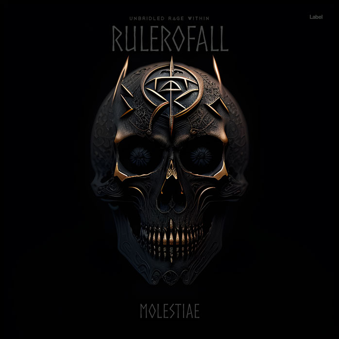 2D view of Premade Heavy Metal & Gothic Metal Album Cover - Cod Gray #21893 | AlbumArtZone*