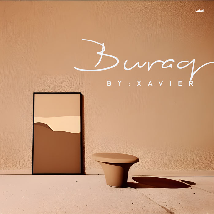 2D view of Premade Electronica & Ambient Album Cover - Tan #22683 | AlbumArtZone*