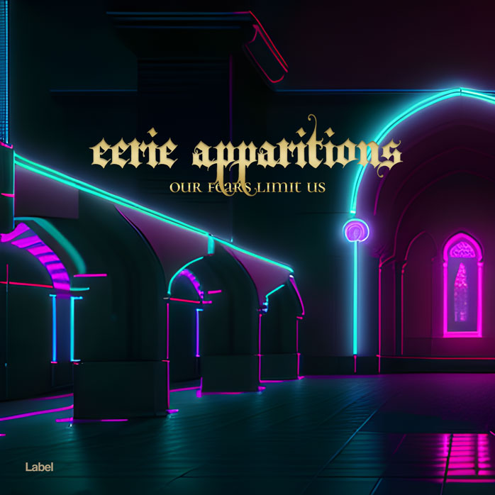 2D view of Premade Electronica & Ambient Album Cover - Black #22966 | AlbumArtZone*