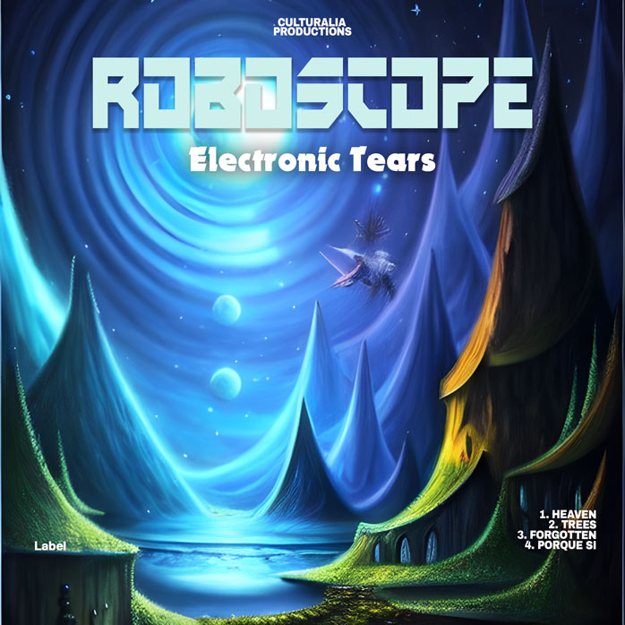 2D view of Premade Electronica & Ambient Album Cover - Gable Green #23185 | AlbumArtZone*