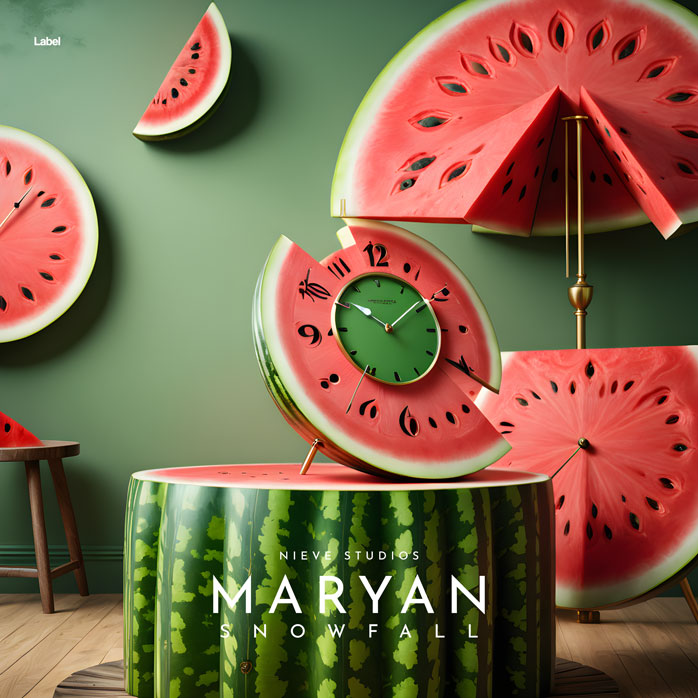 2D view of Premade Indie & Folk Music Album Cover - Avocado #23582 | AlbumArtZone*
