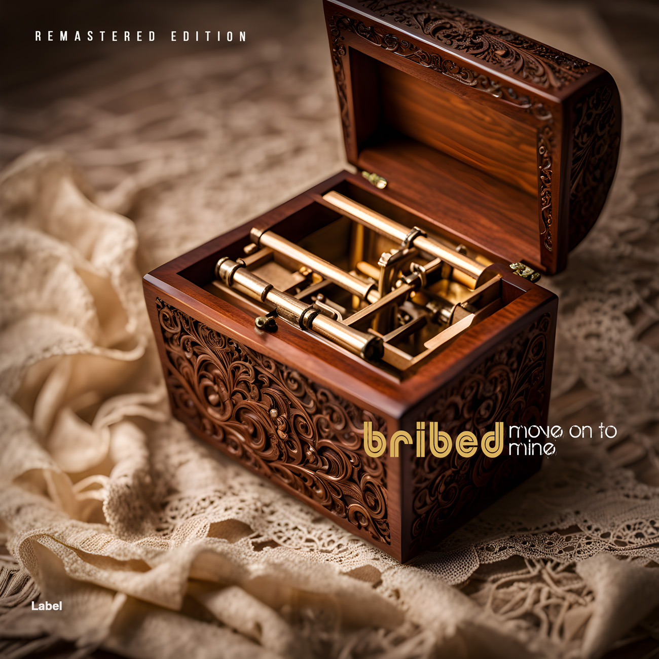 2D view of Premade Contemporary Music Album Cover - Metallic Bronze #24023 | AlbumArtZone*